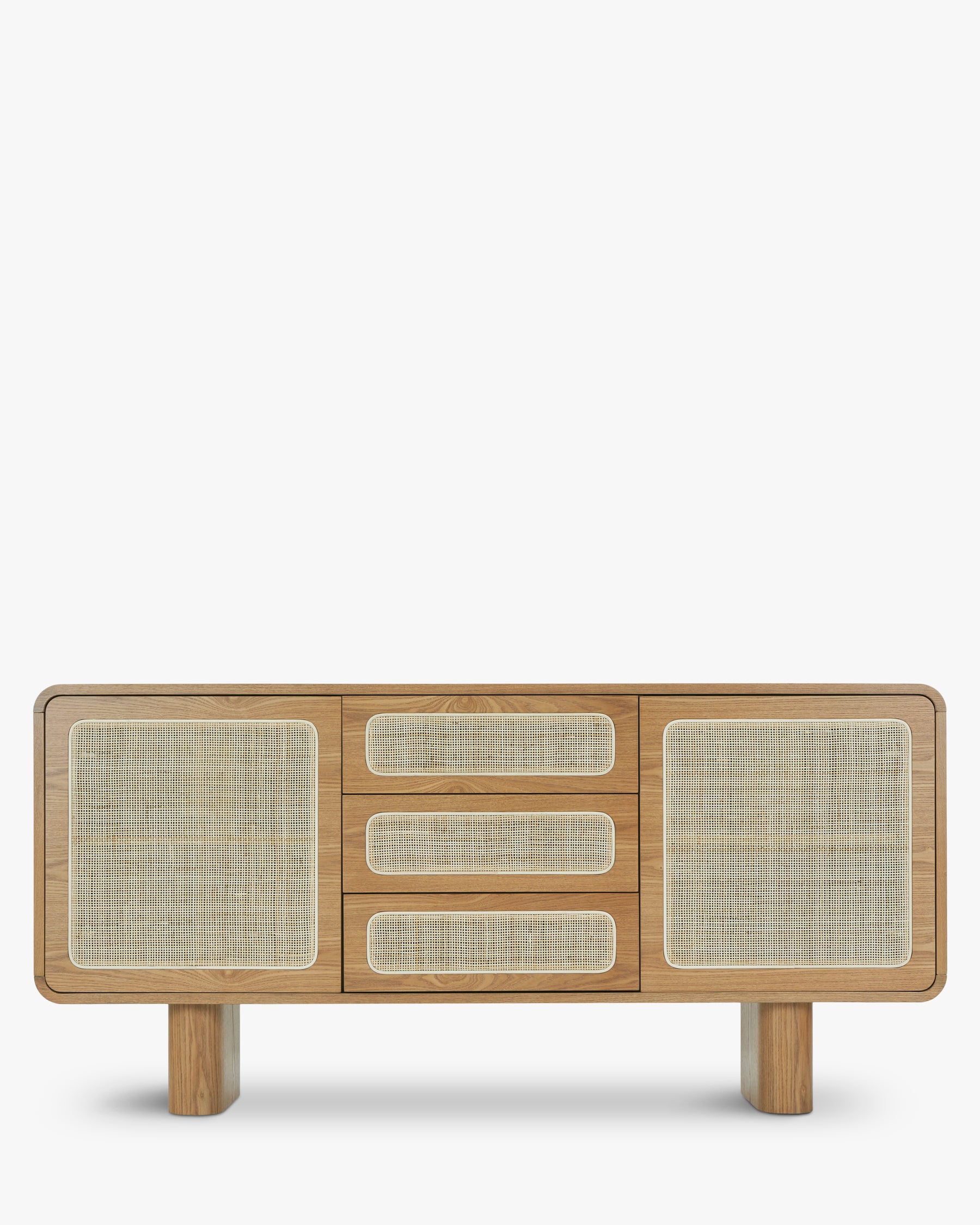 Buffet De Rangement Style Bohème VASAGLE - Cannage, Portes Et Tiroirs, Parfait Pour Salon Ou Salle à Manger !