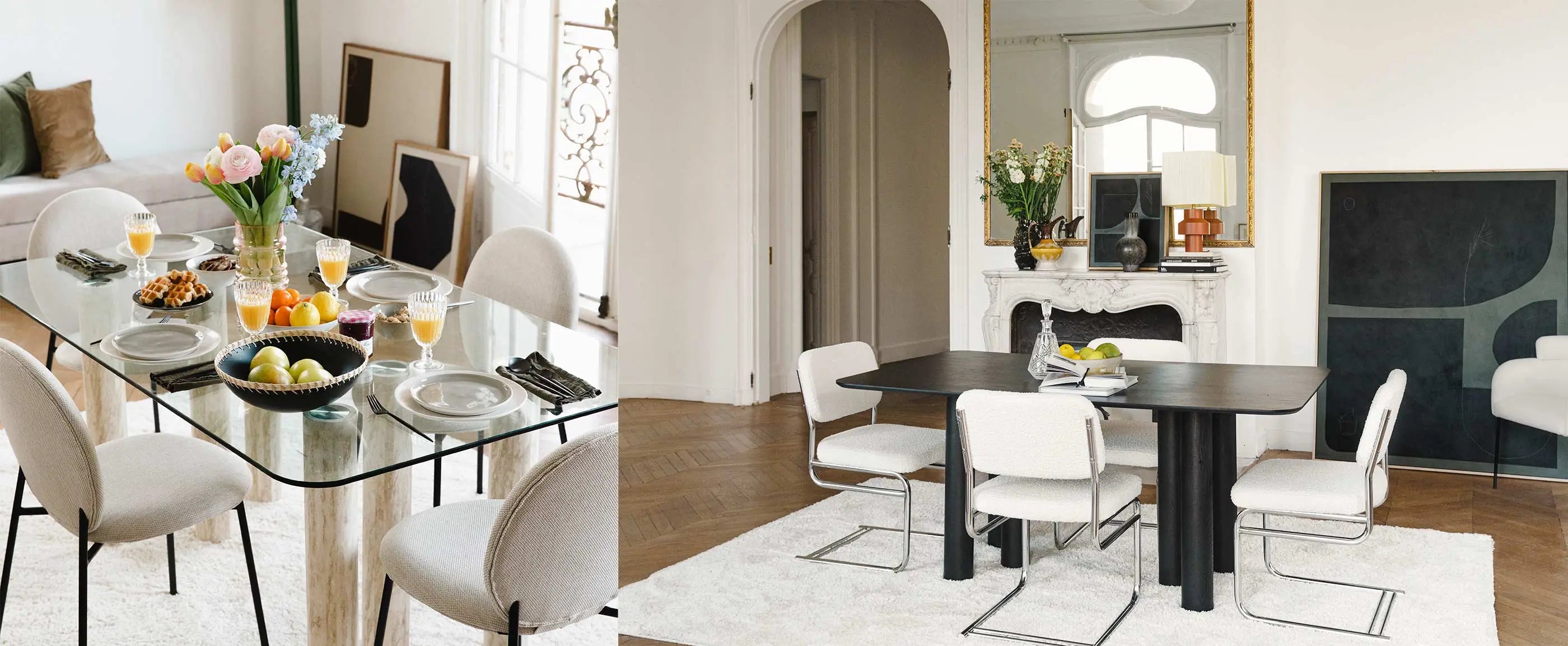 Comment accorder la table à manger et les chaises ?