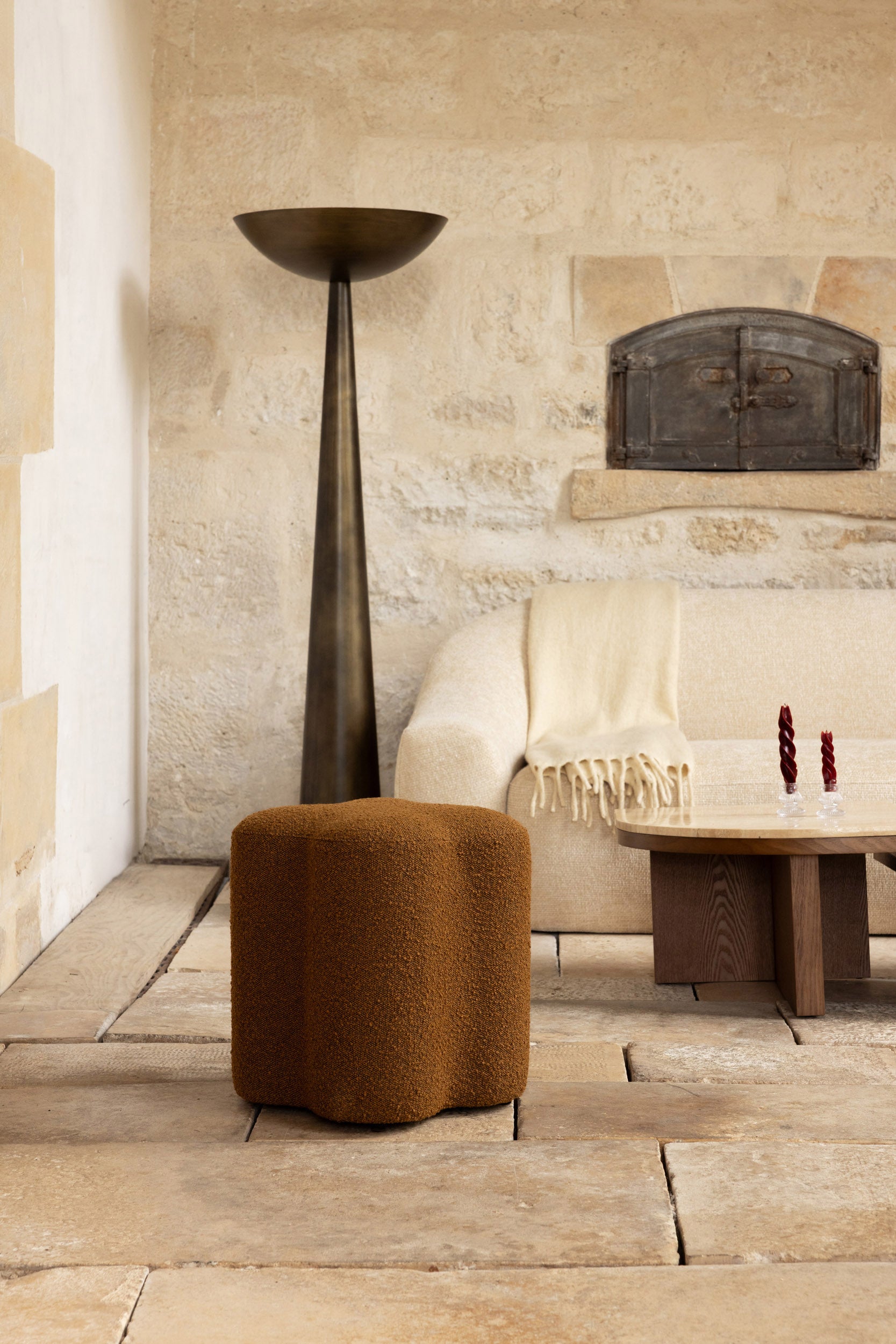 Pouf en tissu bouclette - FULL Pouf en tissu bouclette - FULL