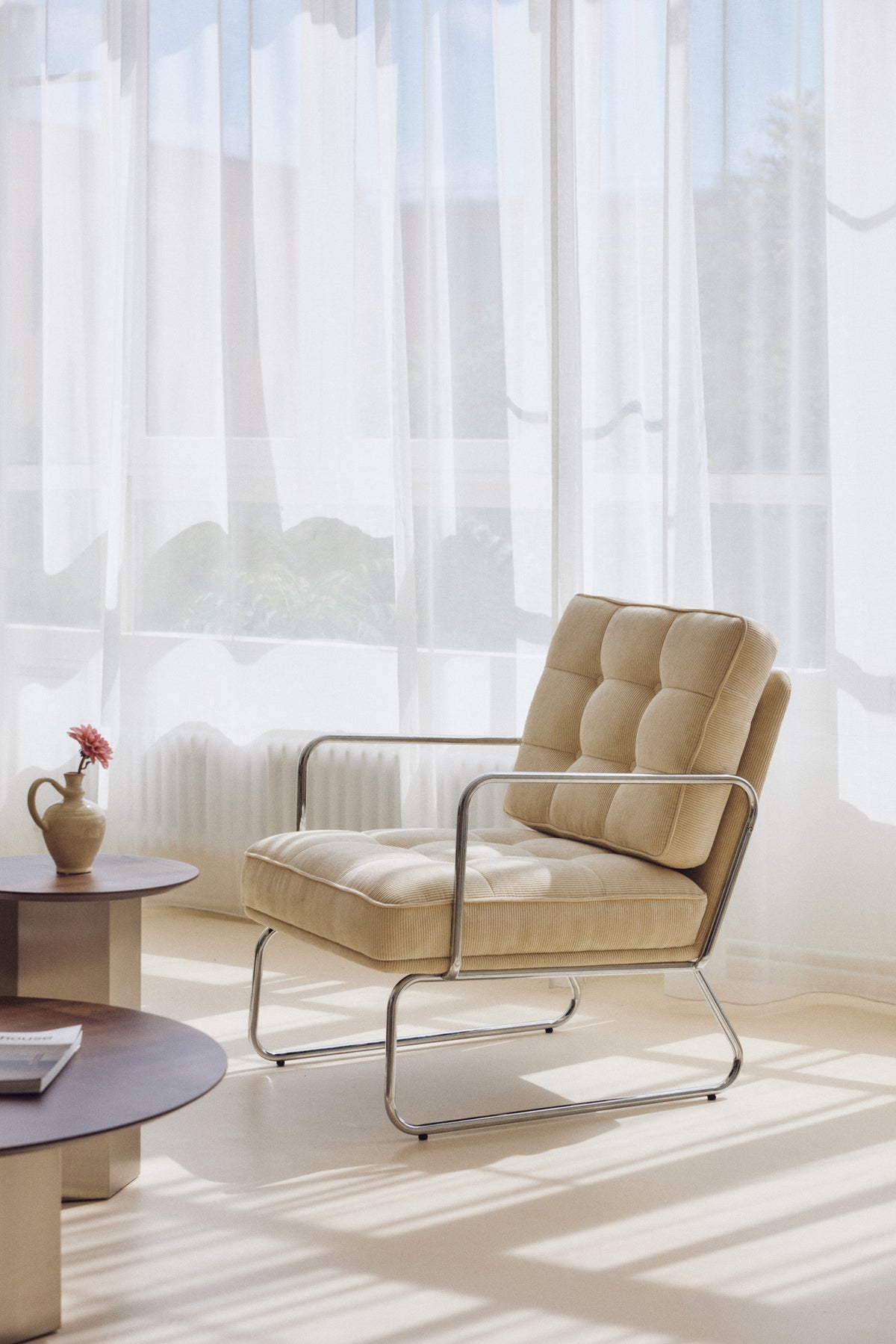 Sessel, Sessel, Samt in Pampa beige - NV GALLERY