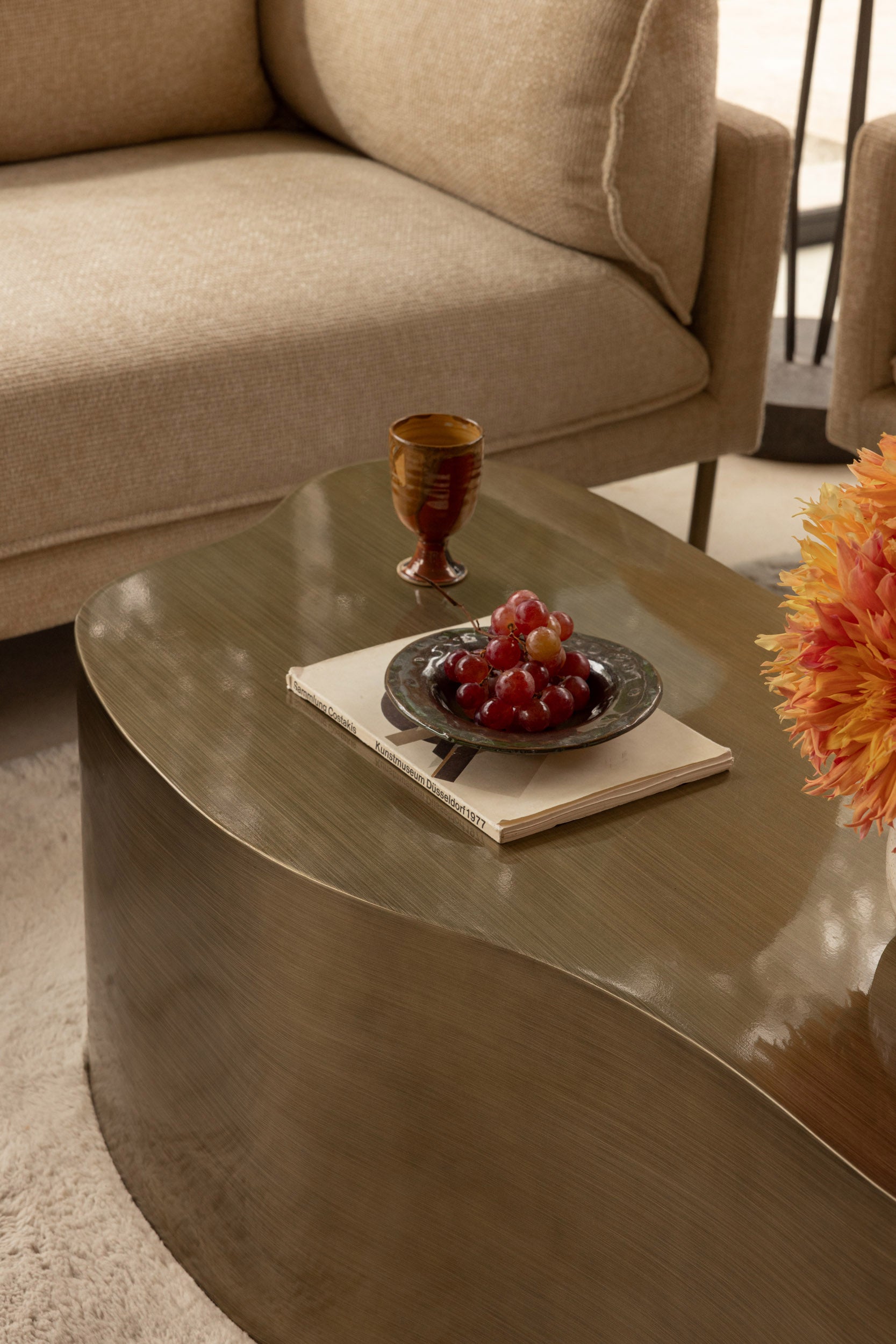 Coffee table, Brushed brass - NV GALLERY - ANDERS – NV Gallery