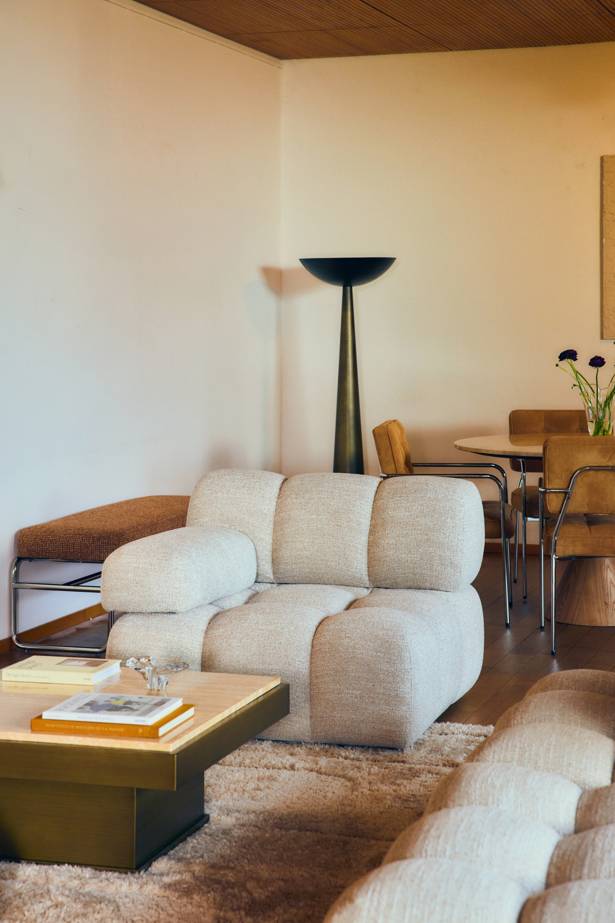 angle waffle beige moucheté nv gallery meubles design contemporain