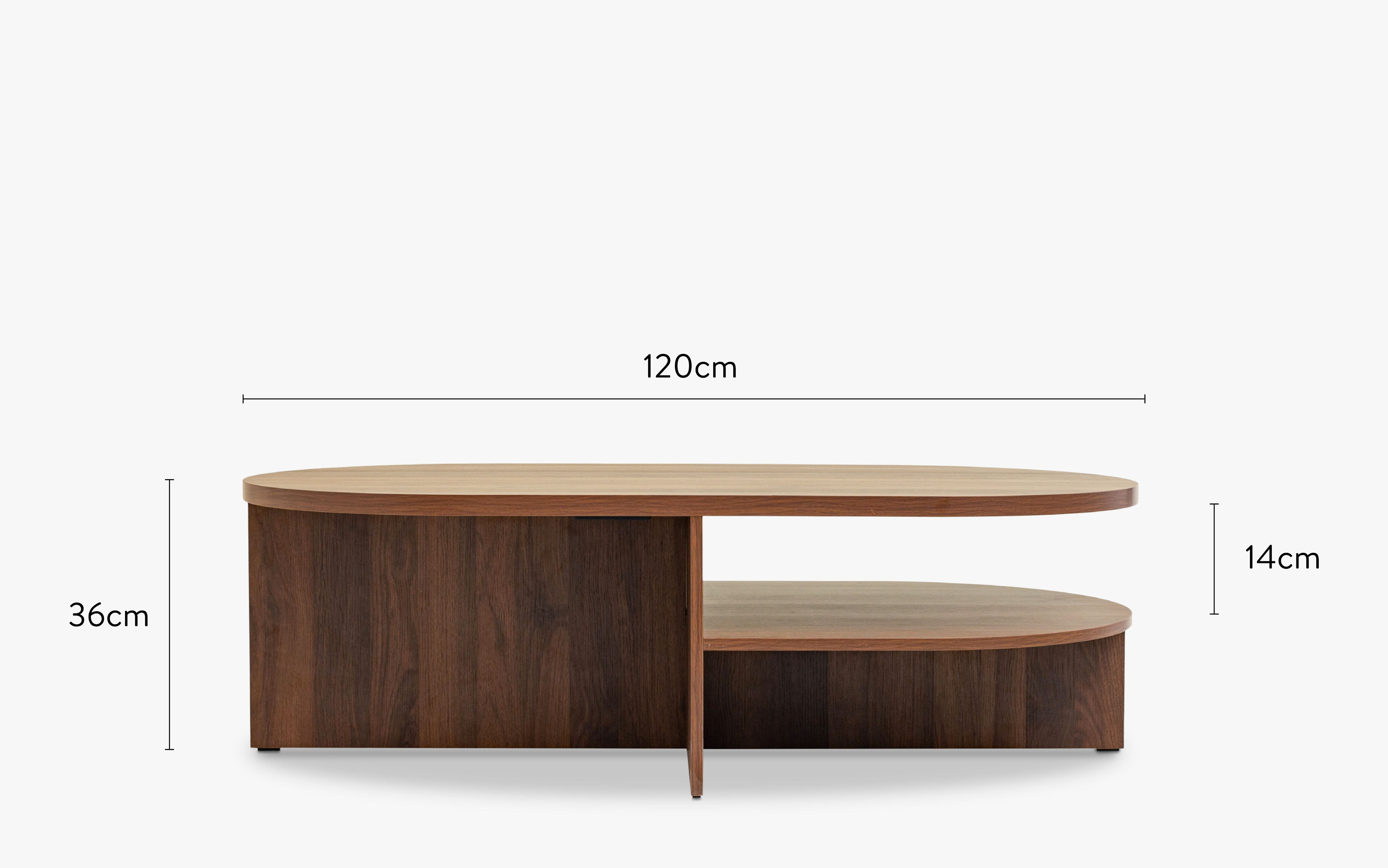 Coffee table, Walnut wood - NV GALLERY - KYOTO – NV Gallery