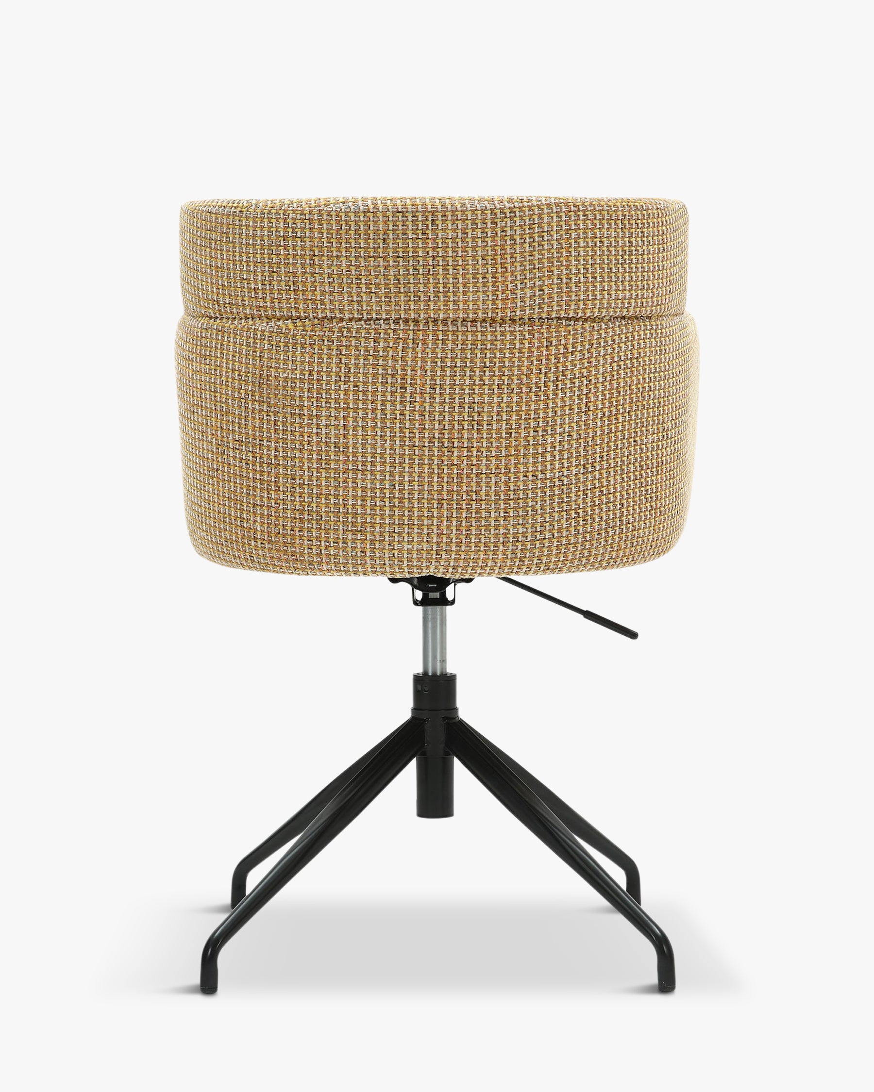 Office chair Tweed jaune miami black metal NV GALLERY BARON