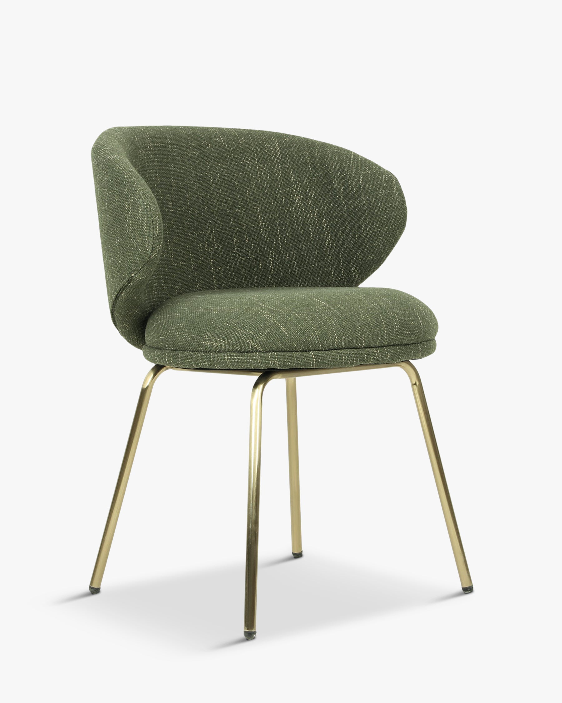 Chair, Green cactus & brass - NV GALLERY