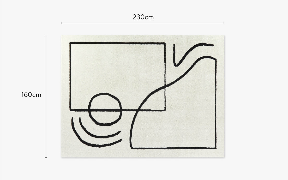 dimensions tapis design arca petit format