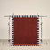 tapis ARDMORE petit format, rouge bordeaux bordé de triangles bleus et écrus, sur un portant