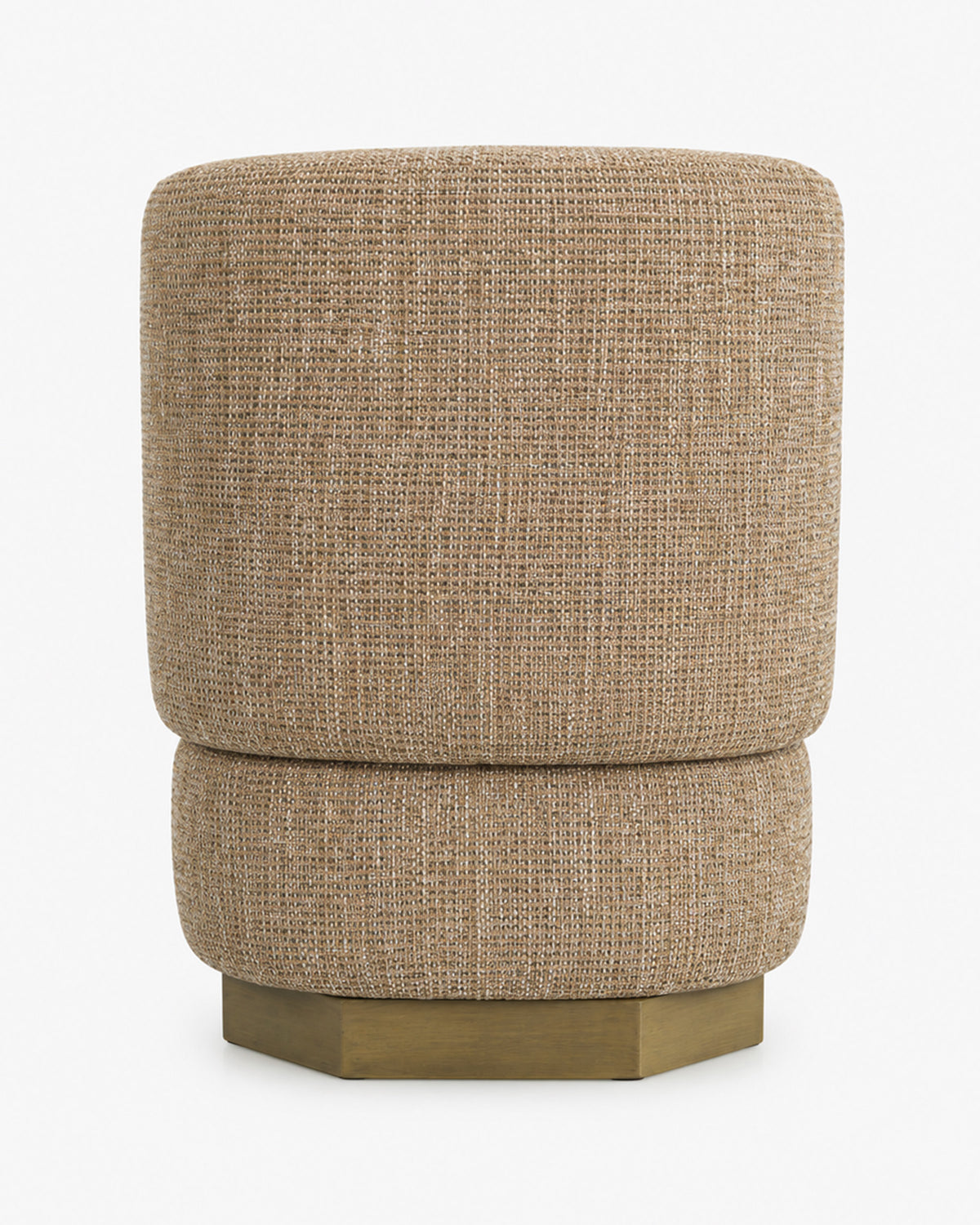 fauteuil Alyss - tweed taupe - vue de dos