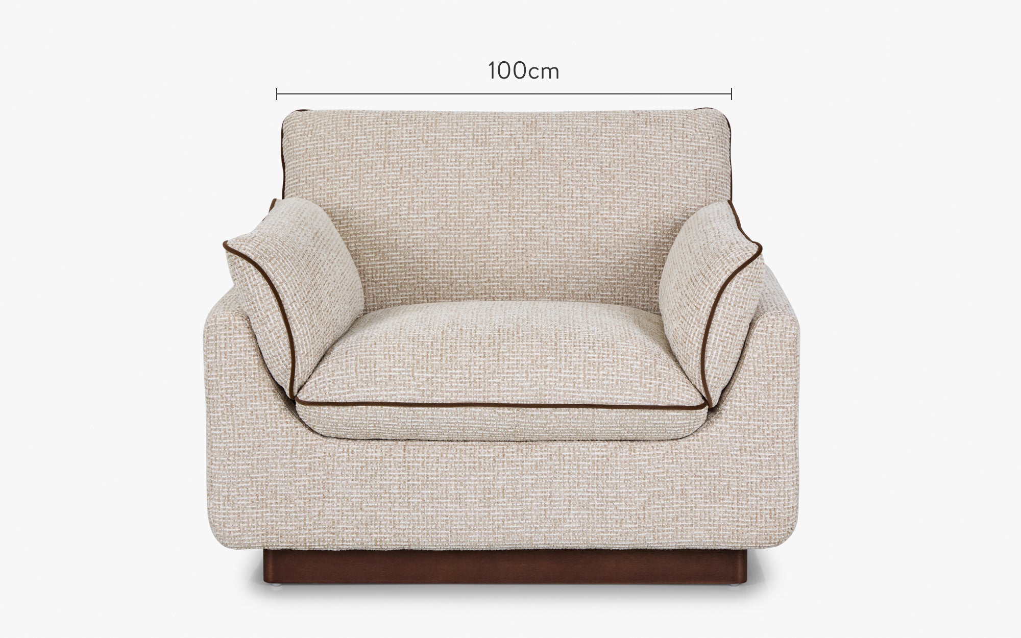 dimensions fauteuil elysée face - NV GALLERY