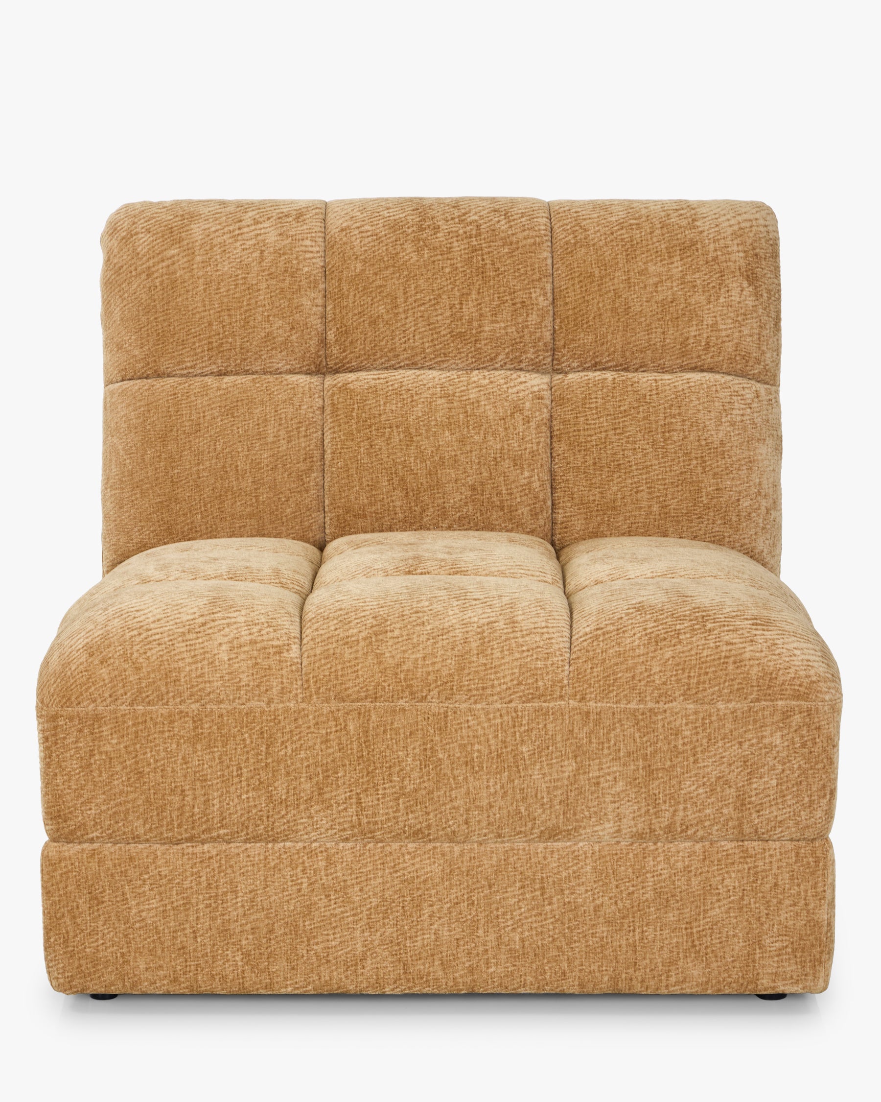 Fauteuil modulable Paul - NV GALLERY - camel crêpé - vue de face