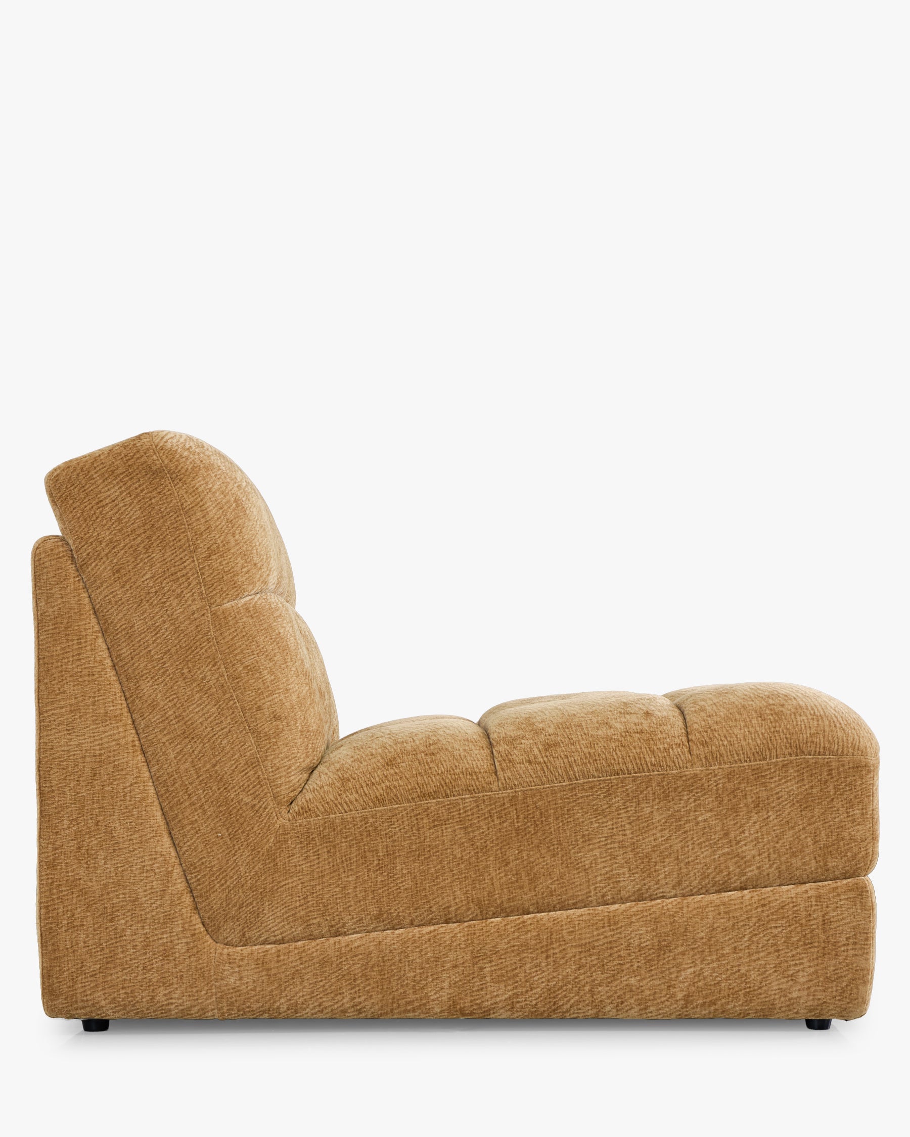 Fauteuil modulable Paul - camel crêpé - vue de profil