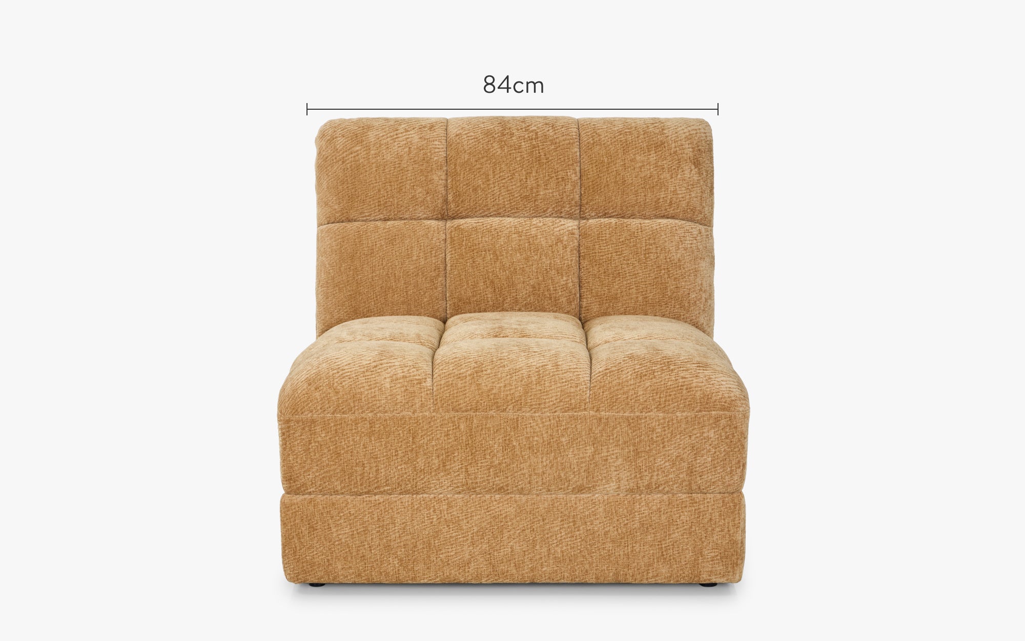 dimensions fauteuil modulable PAUL camel crêpé - NV Gallery