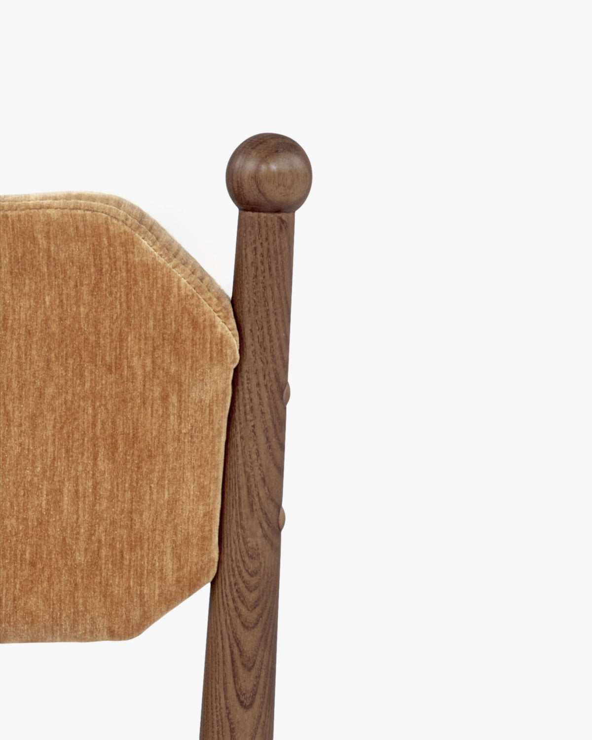 Chaise Anna - bois teinté noyer - fiche tournée et dossier en détail