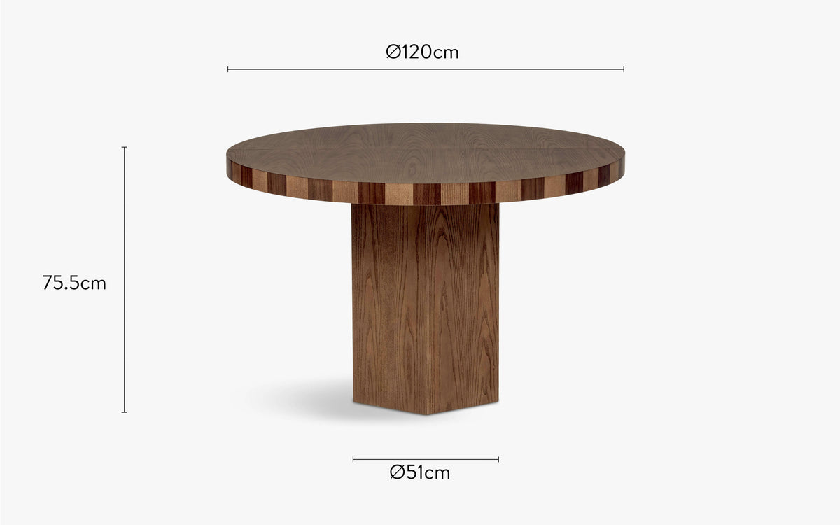 dimensions table à manger extensible modanata côté