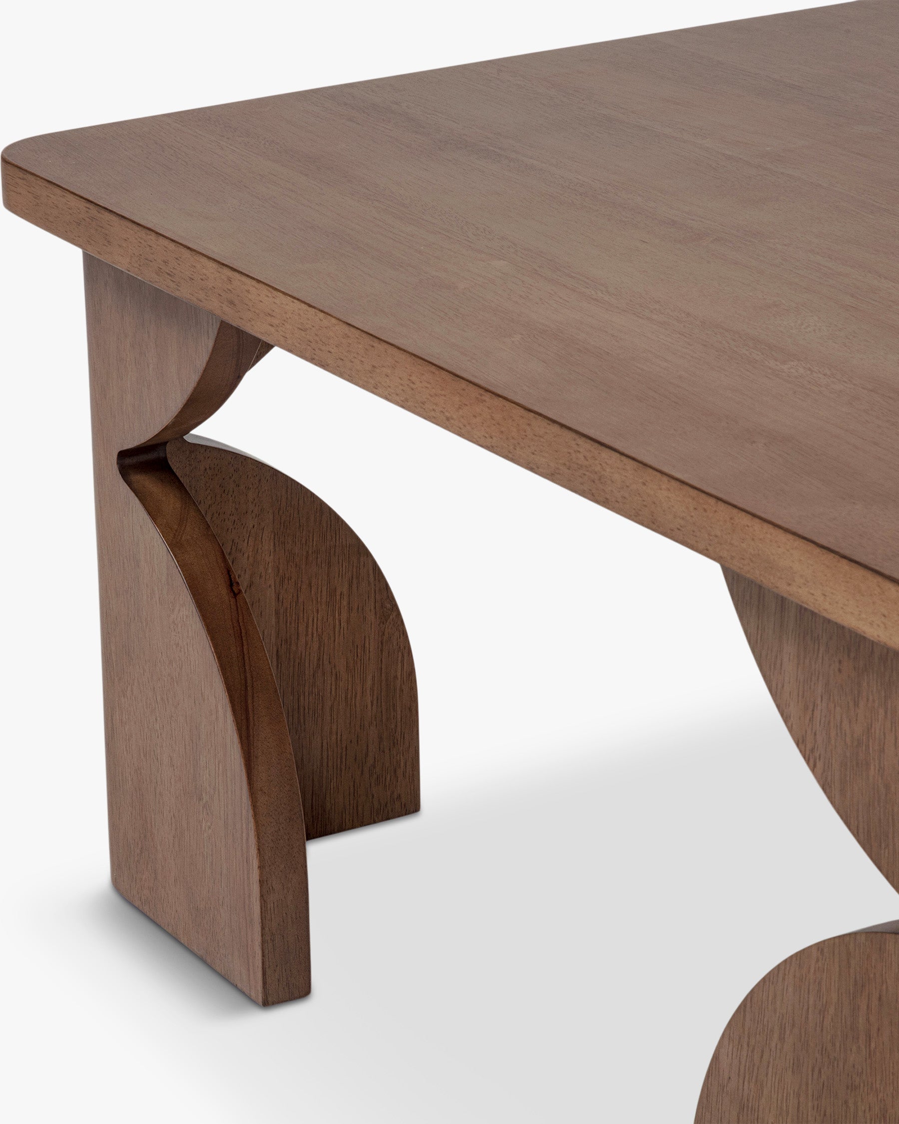 OJA - Table Basse Plateau Plaquage Noyer Pieds Laqué Kaki Mat OJA - Table Basse Plateau Plaquage Noyer Pieds Laqué Kaki Mat