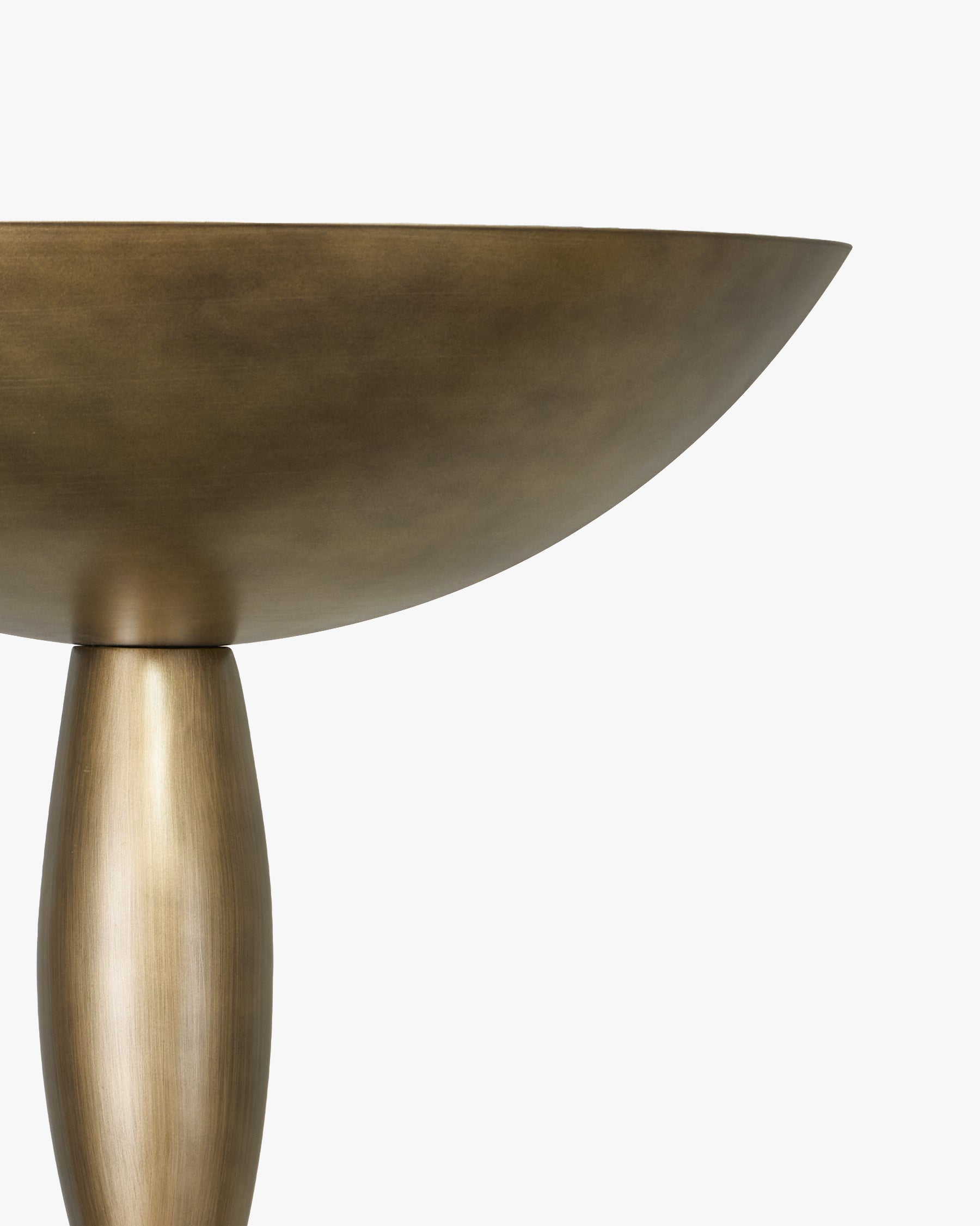 Lampadaire Ardenia - bronze brossé - vasque et fût en gros plan