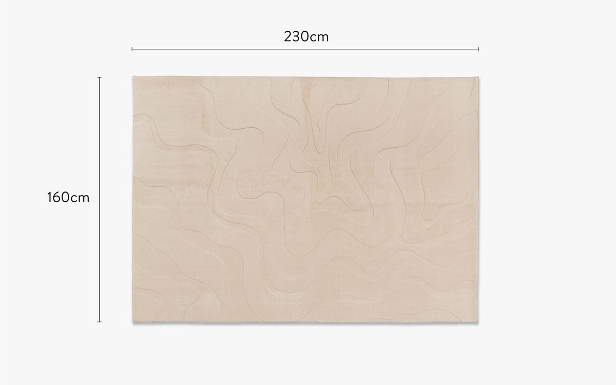 dimensions tapis design ikat