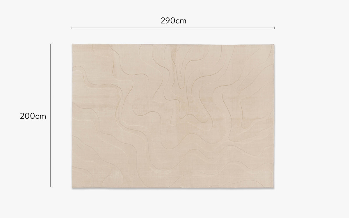 dimensions tapis design ikat grand format