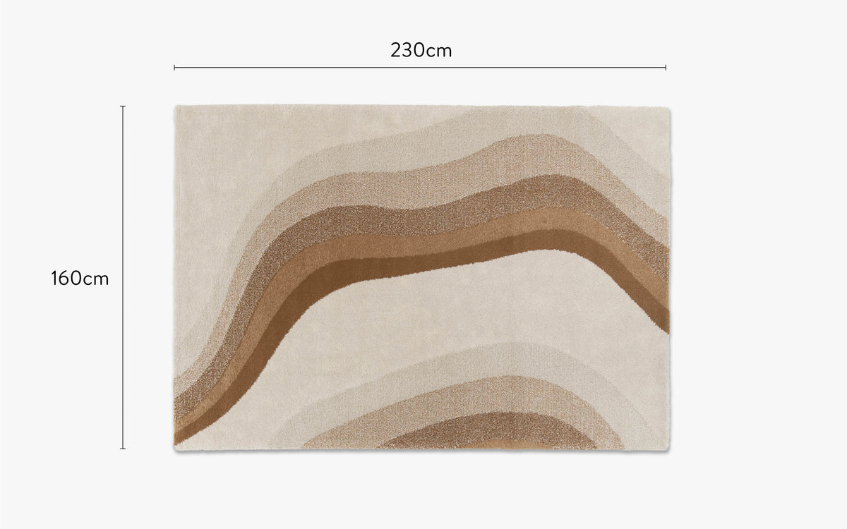 dimensions tapis design levante petit format
