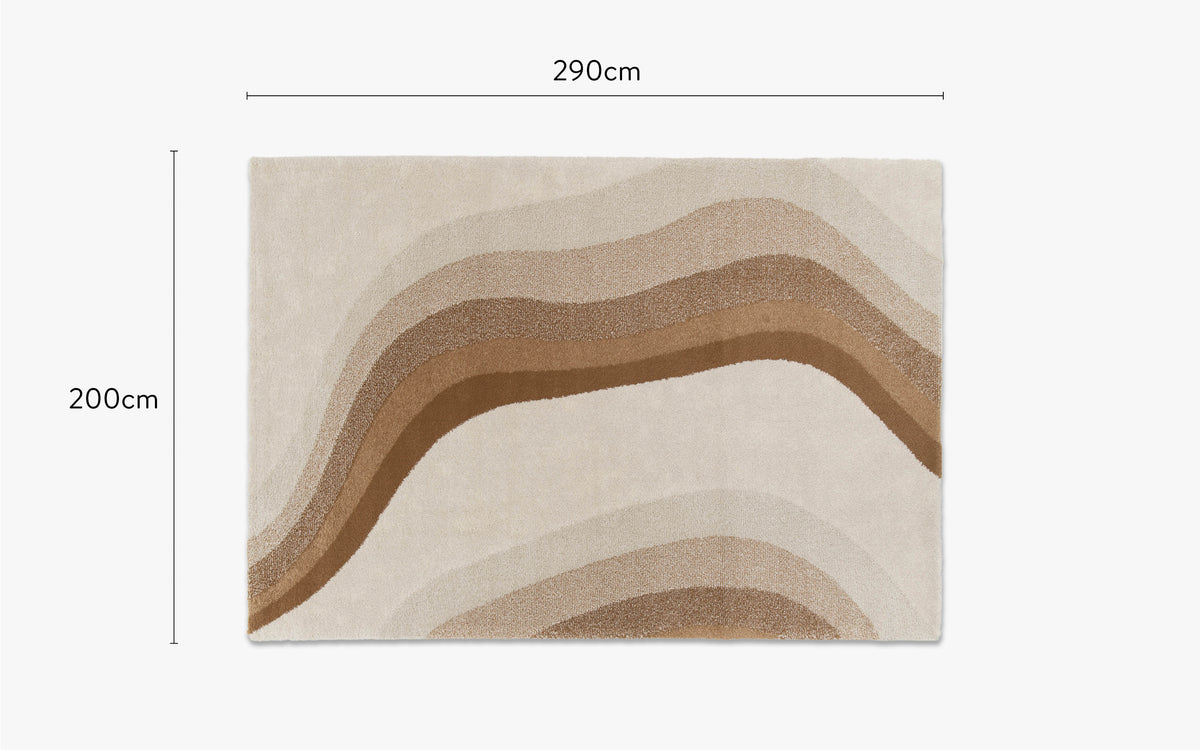 dimensions tapis design levante grand format