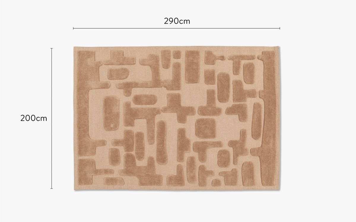 dimensions tapis design maze grand format