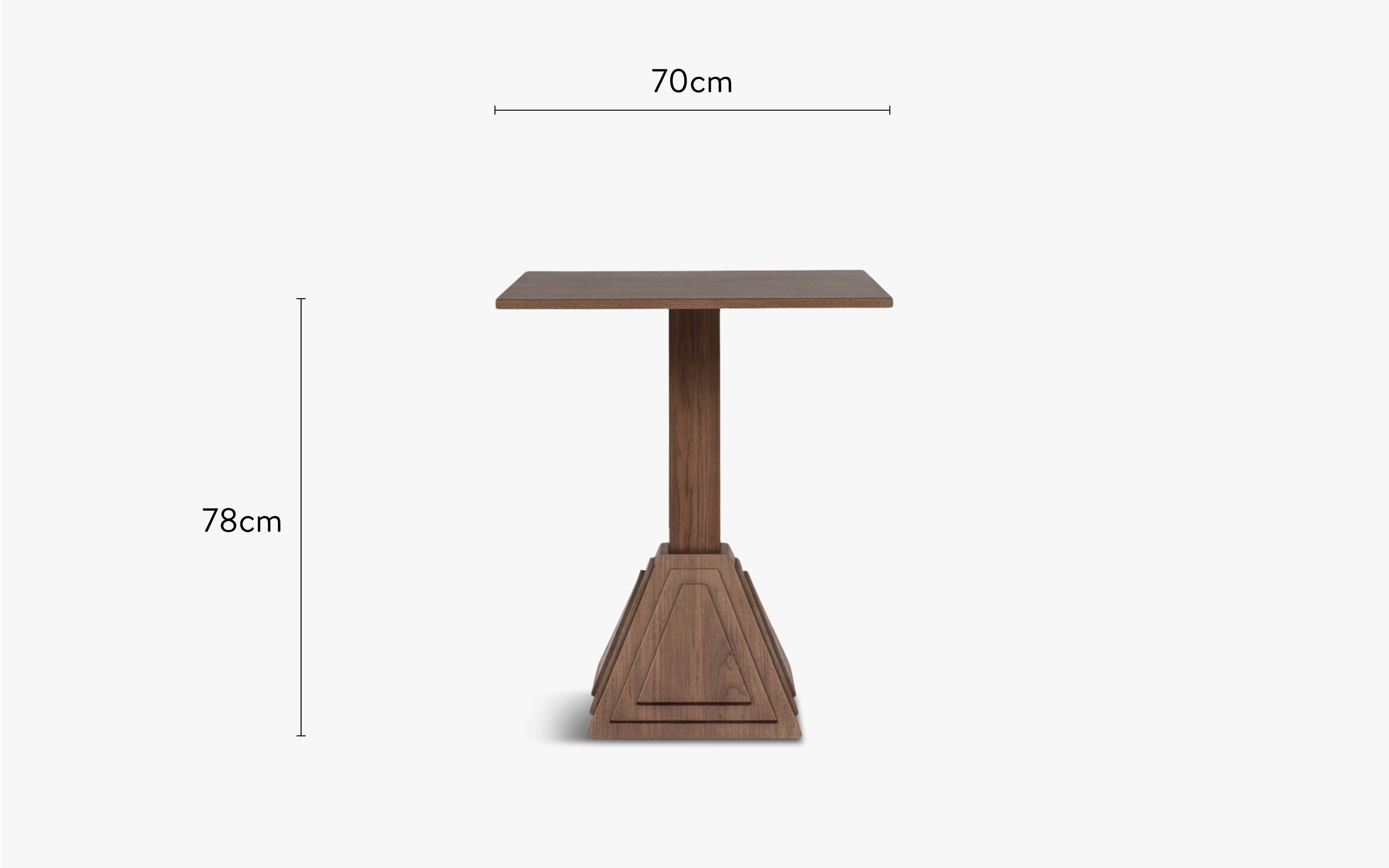 Dimensions table de bistrot Strata - NV Gallery