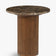 Table d'appoint Oviedo - NV GALLERY - marbre dark emperador et chêne teinte noyer - vue de face