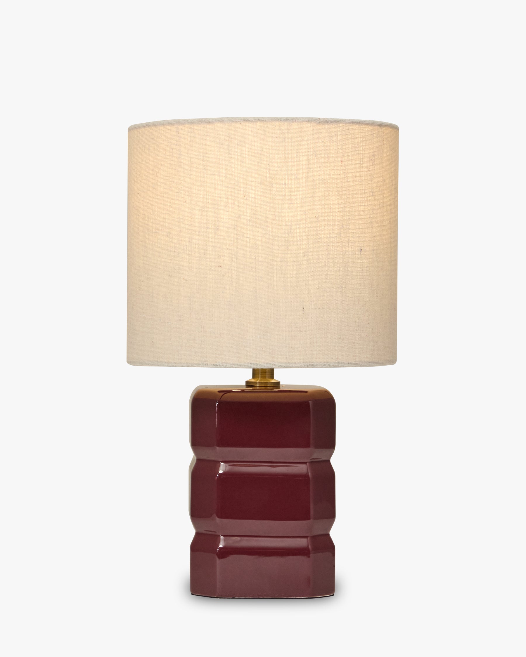 Lampe Anya - abat-jour tissu crème en gros plan