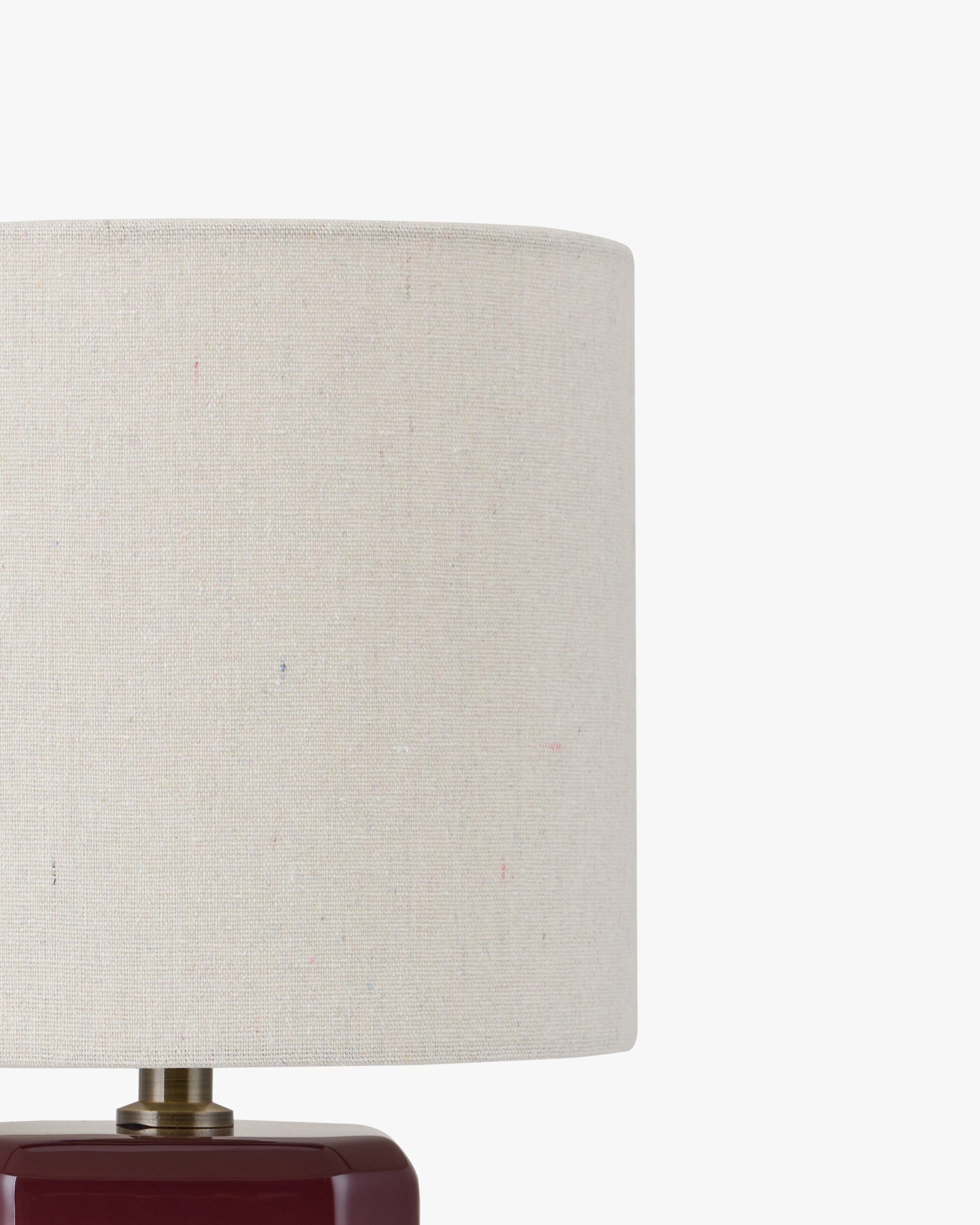 Lampe Anya - jonction abat-jour et pied en détail