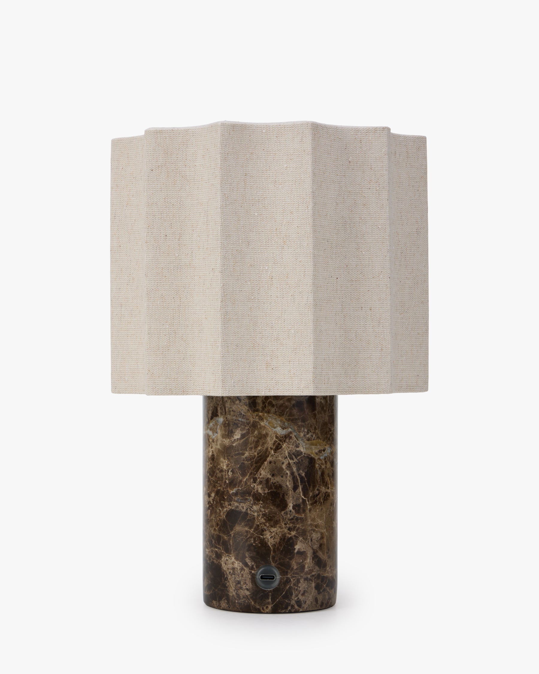 Lampe Bridget - marbre dark emperador, vue arrière