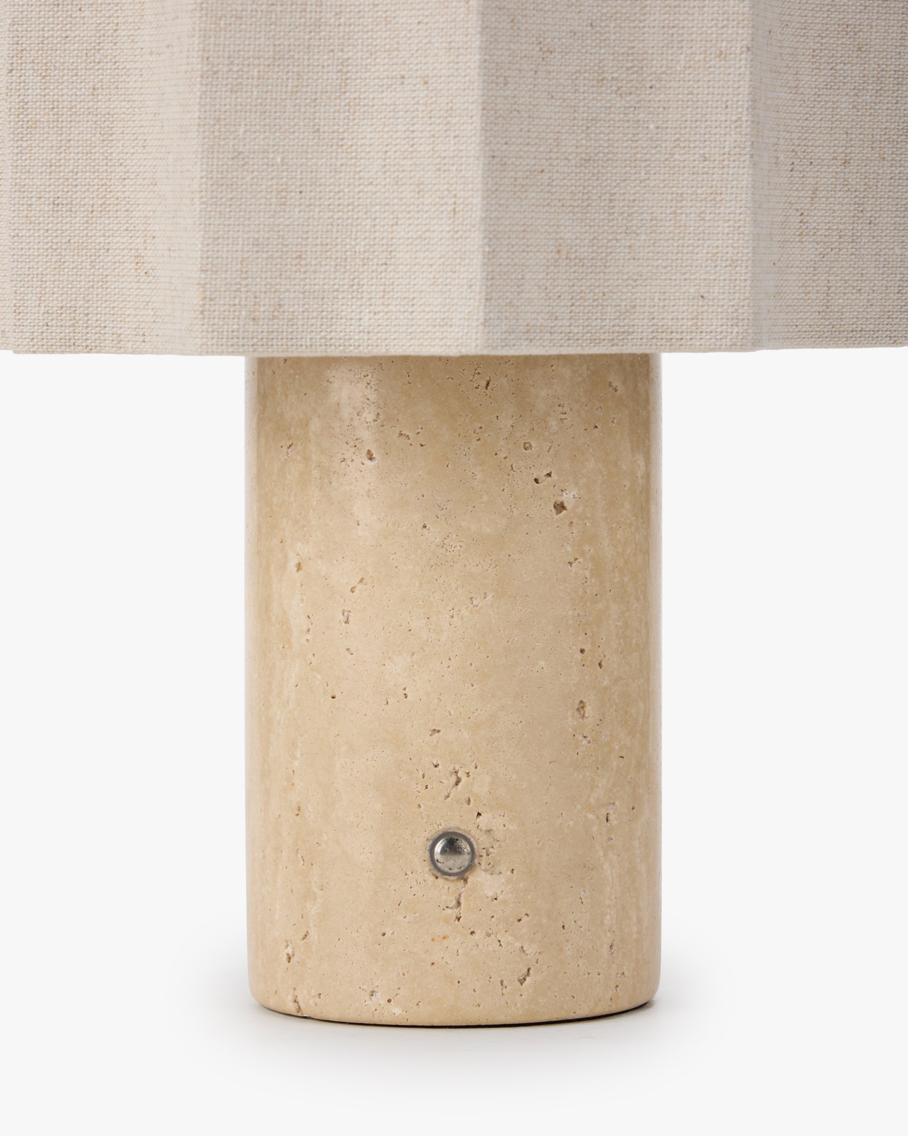 Lampe Bridget - jonction abat-jour et pied en détail