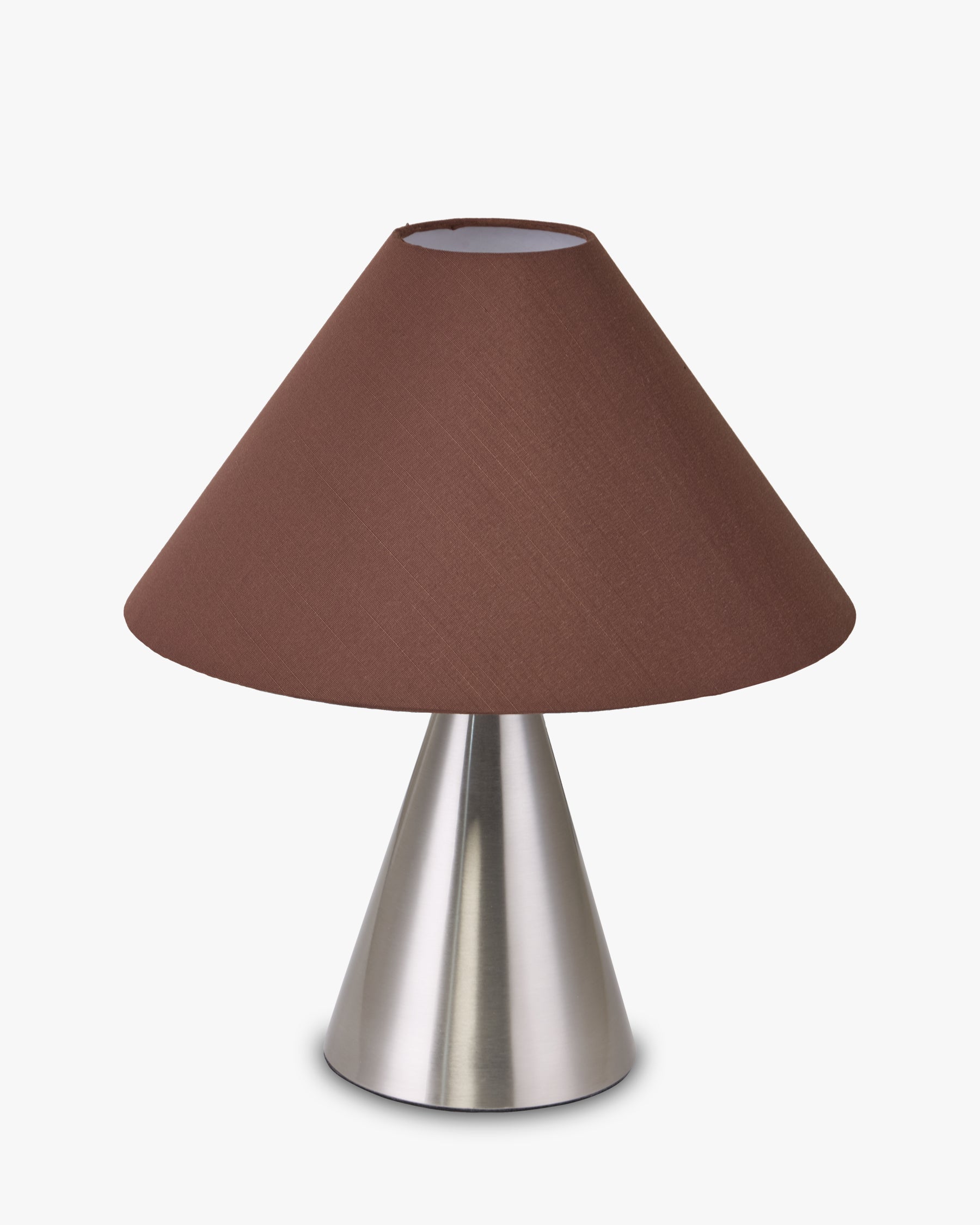 Lampe Khone - abat-jour marron en gros plan